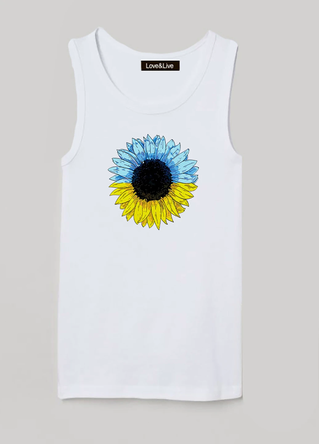 Майка дитяча біла для хлопчика Patriotic sunflower Love&Live (259679773)