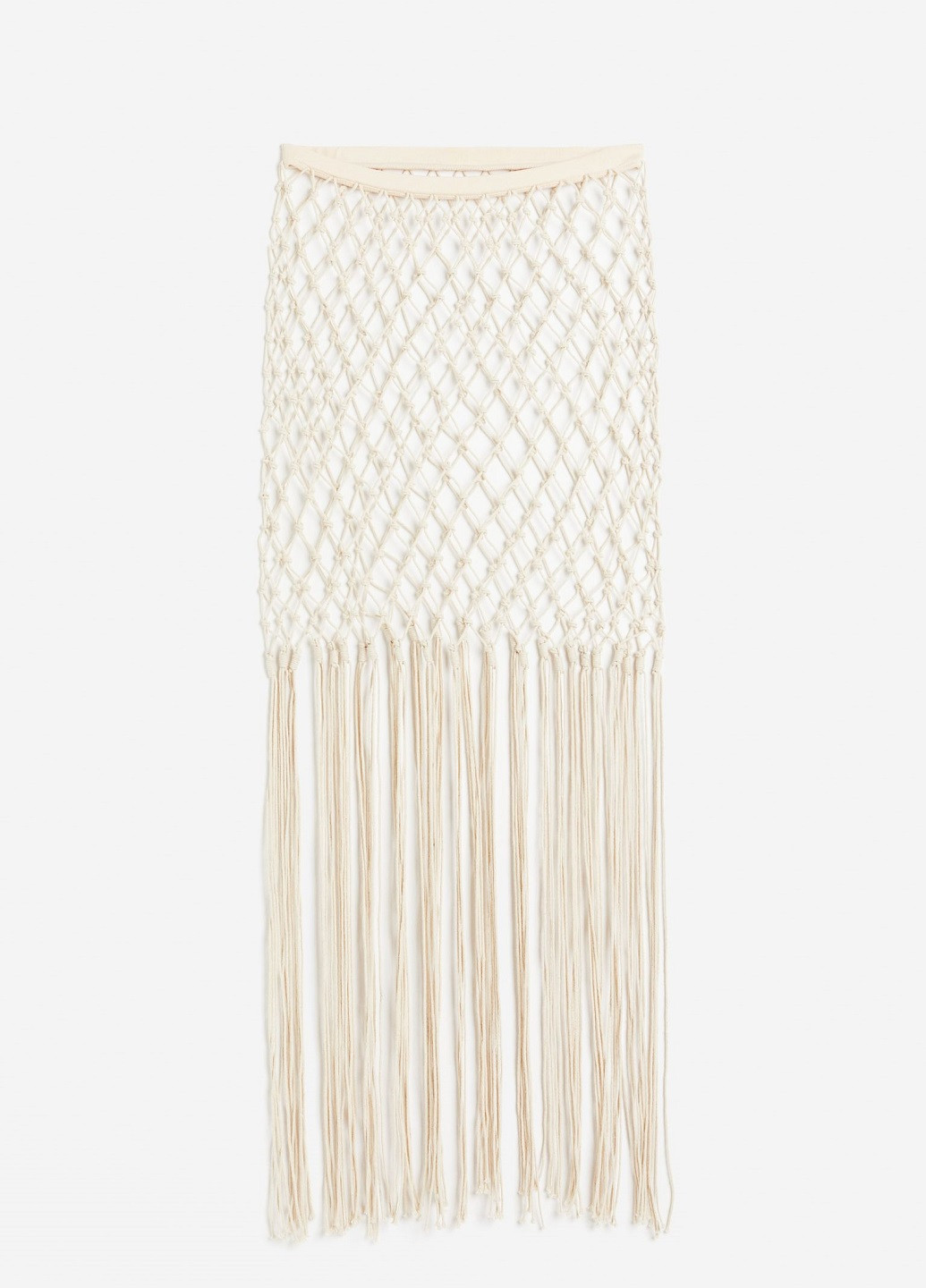 Светло-бежевая пляжный однотонная юбка H&M