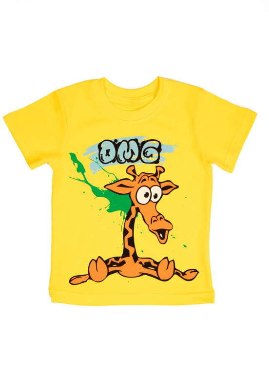 Жовта літня дитяча футболка для хлопчика ft-23-4/1 GABBI