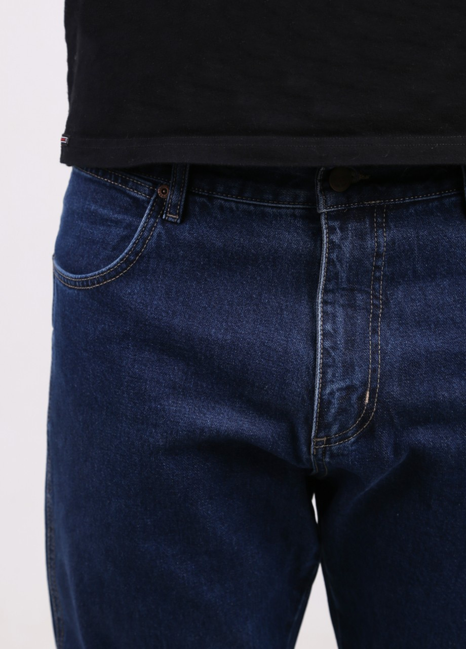Синие демисезонные прямые джинсы мужские синие прямые Прямая Wrangler
