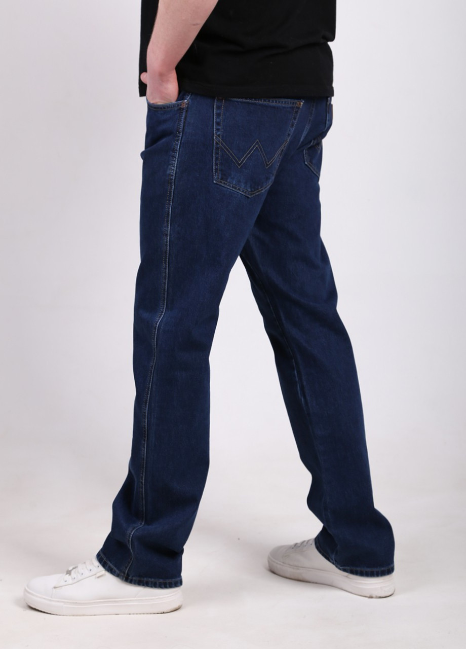 Синие демисезонные прямые джинсы мужские синие прямые Прямая Wrangler