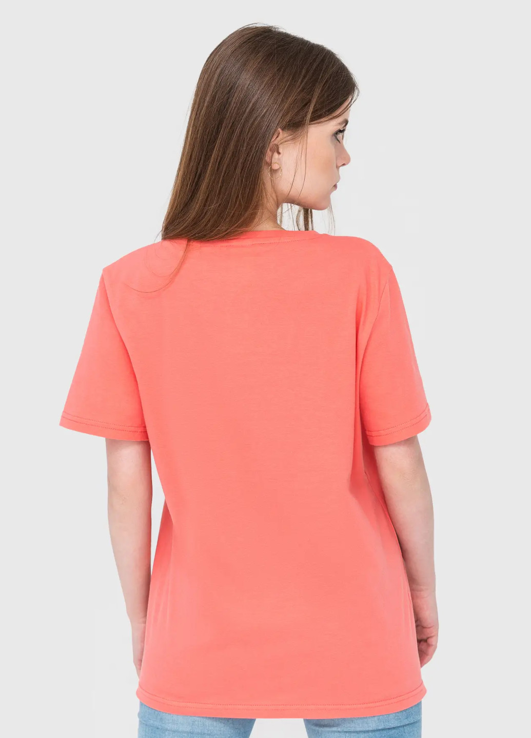Розовая всесезон футболка женская с коротким рукавом Роза