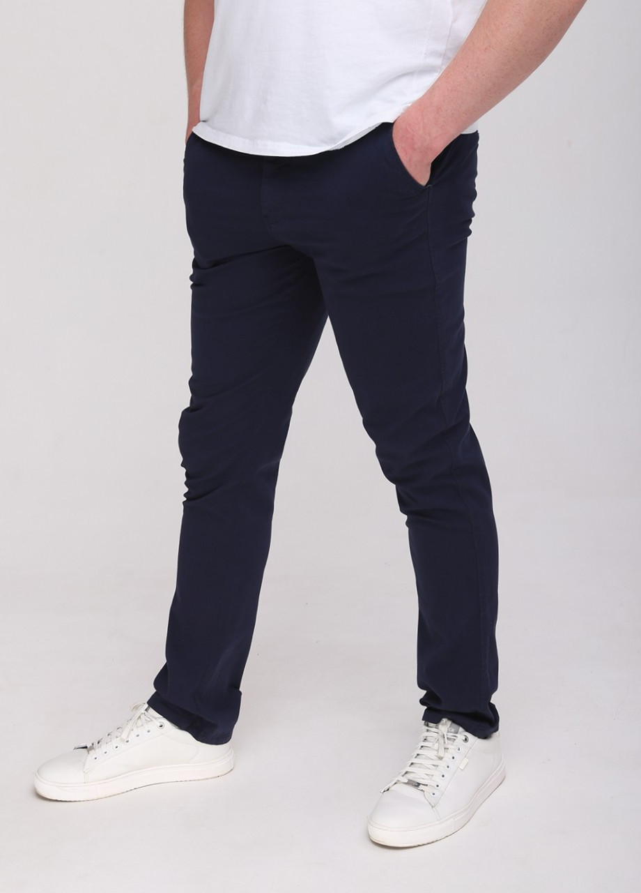 Штани чоловічі темно-сині тонкі коса кишеня Wise Прямая (259735332)