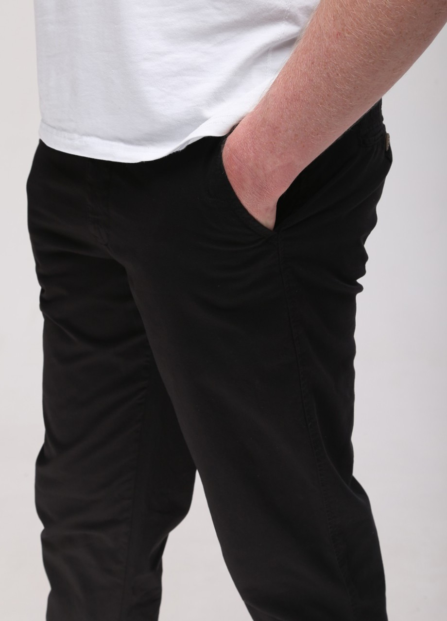 Штани чоловічі чорні тонкі прямі косою кишеню Wise прямая (259735331)