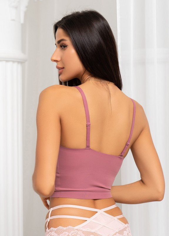Темно-розовый бесшовный топ на бретельках Magnet (259734882)