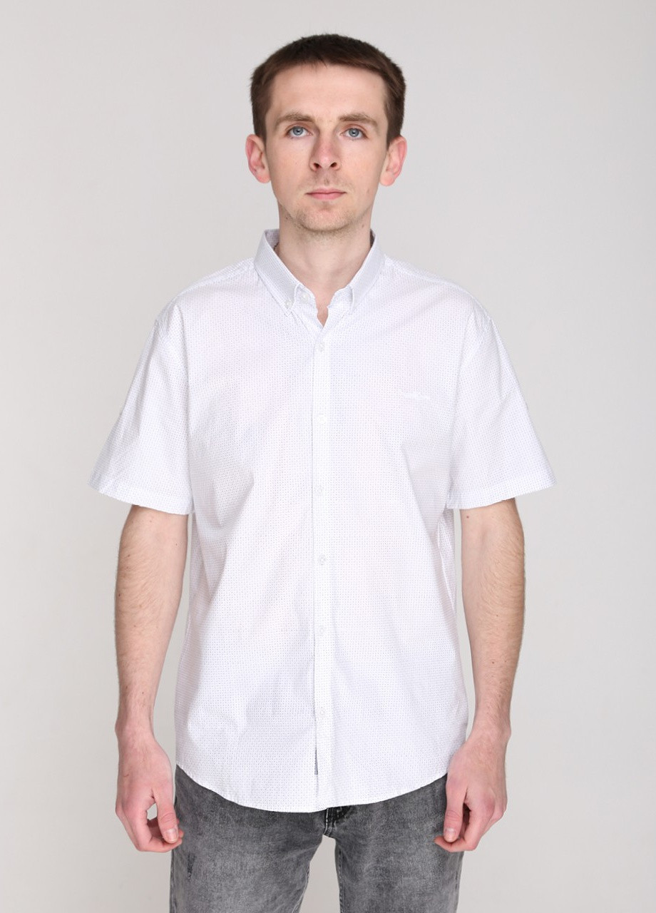 Белая повседневный рубашка в горошек Bagarda