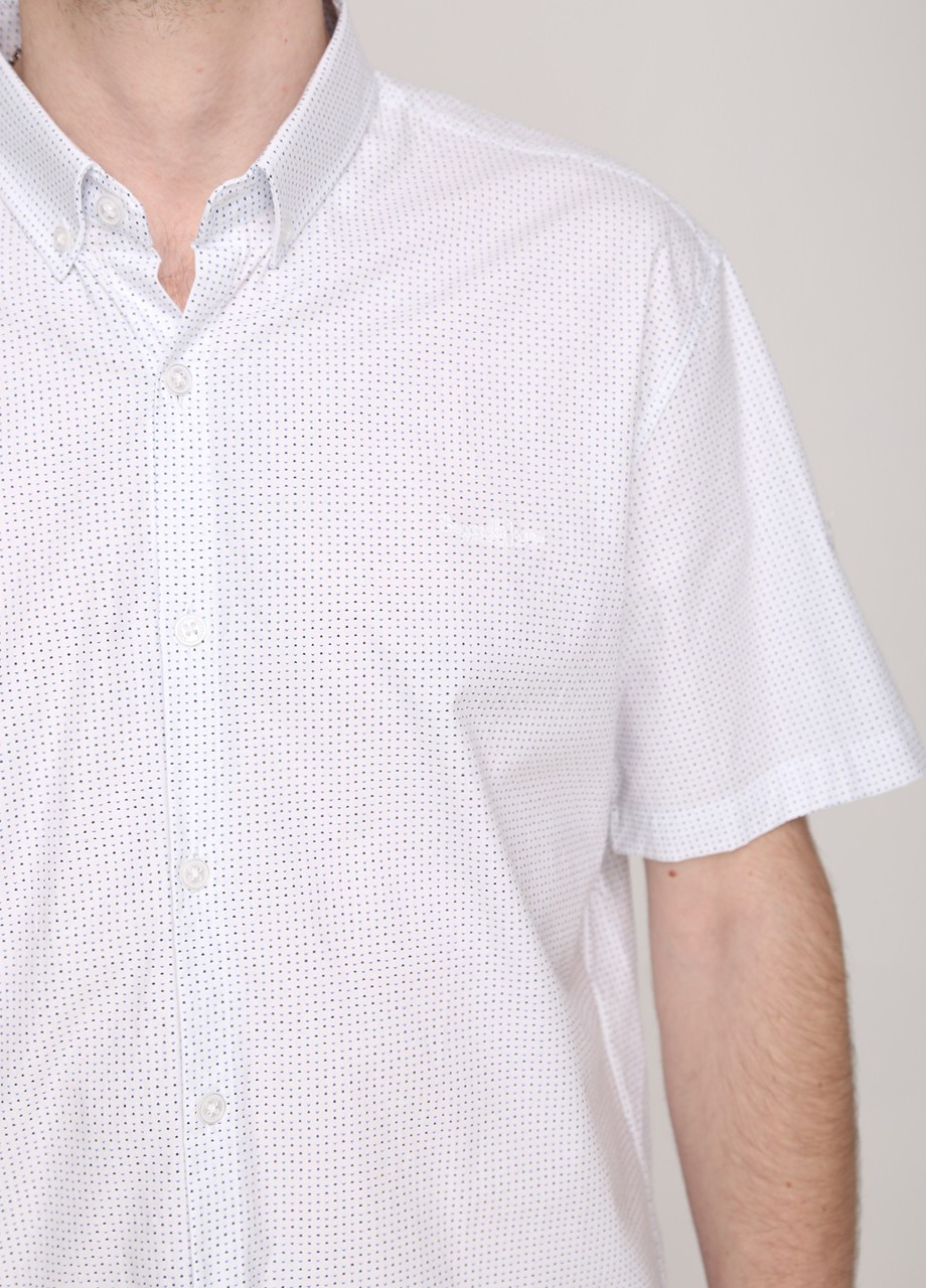 Белая повседневный рубашка в горошек Bagarda