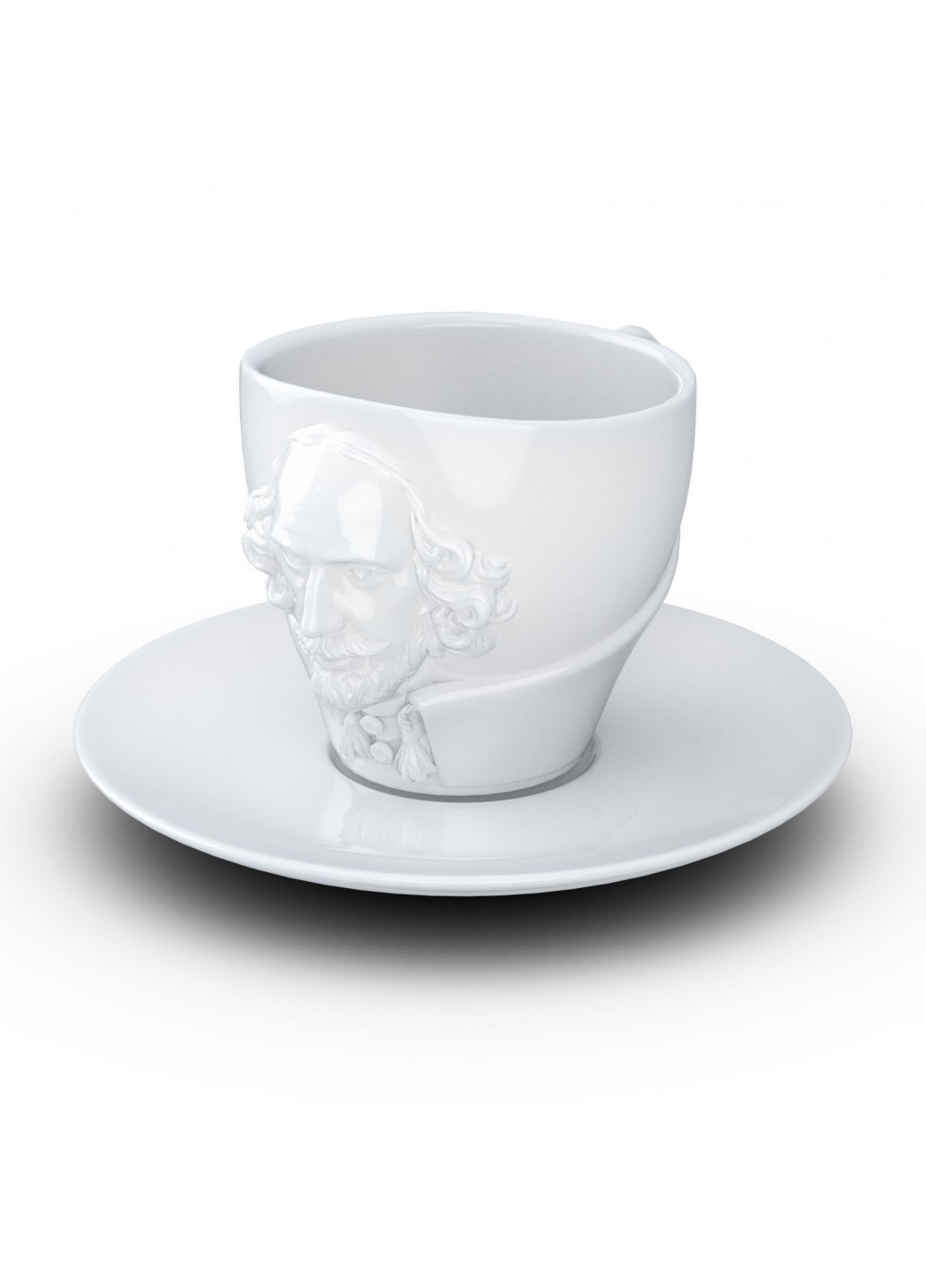 Чашка с блюдцем Уильям Шекспир (260 мл); фарфор Tassen (259770271)