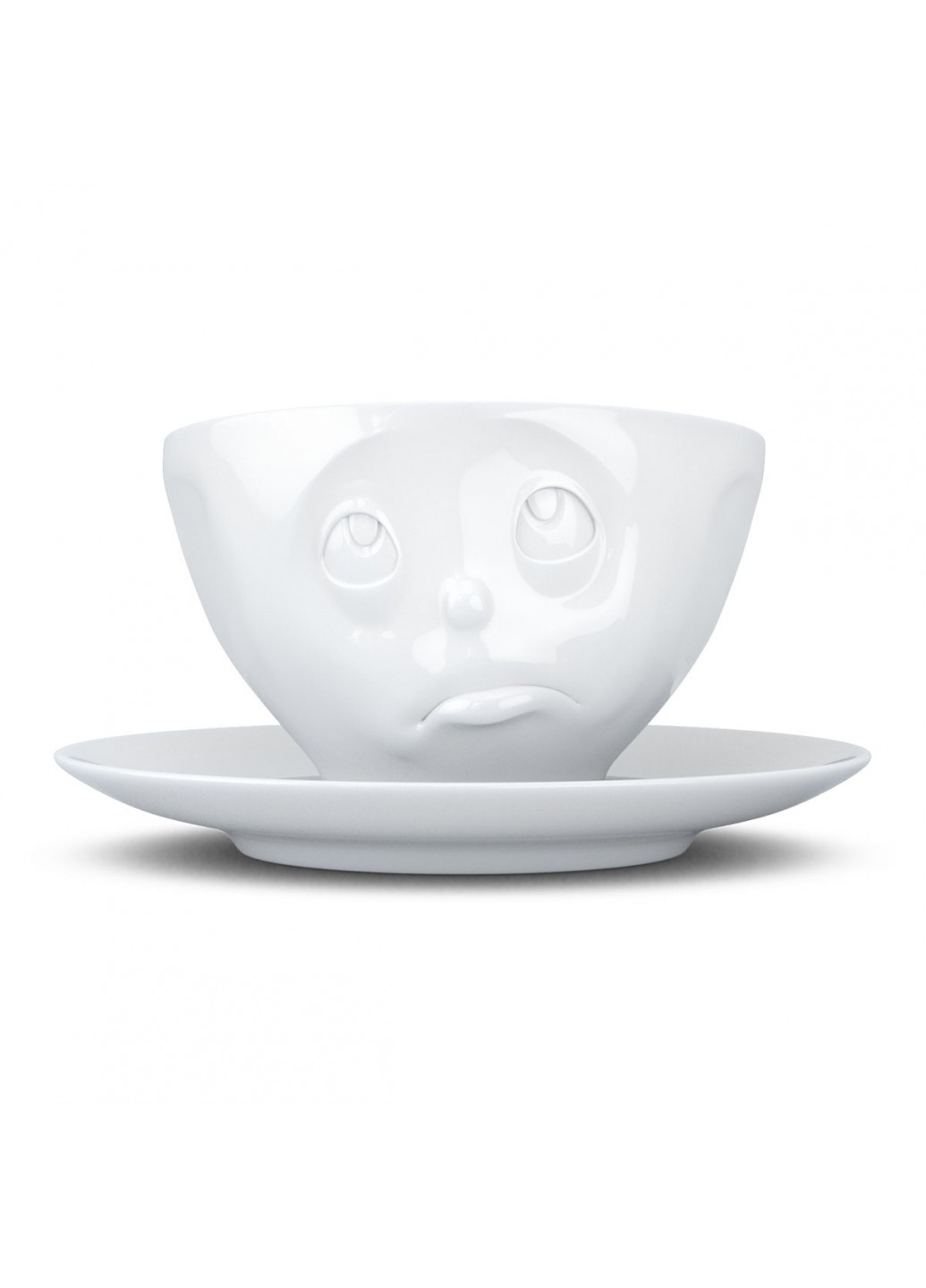 Чашка с блюдцем для кофе "Ну; пожалуйста!" (200 мл); фарфор Tassen (259770262)