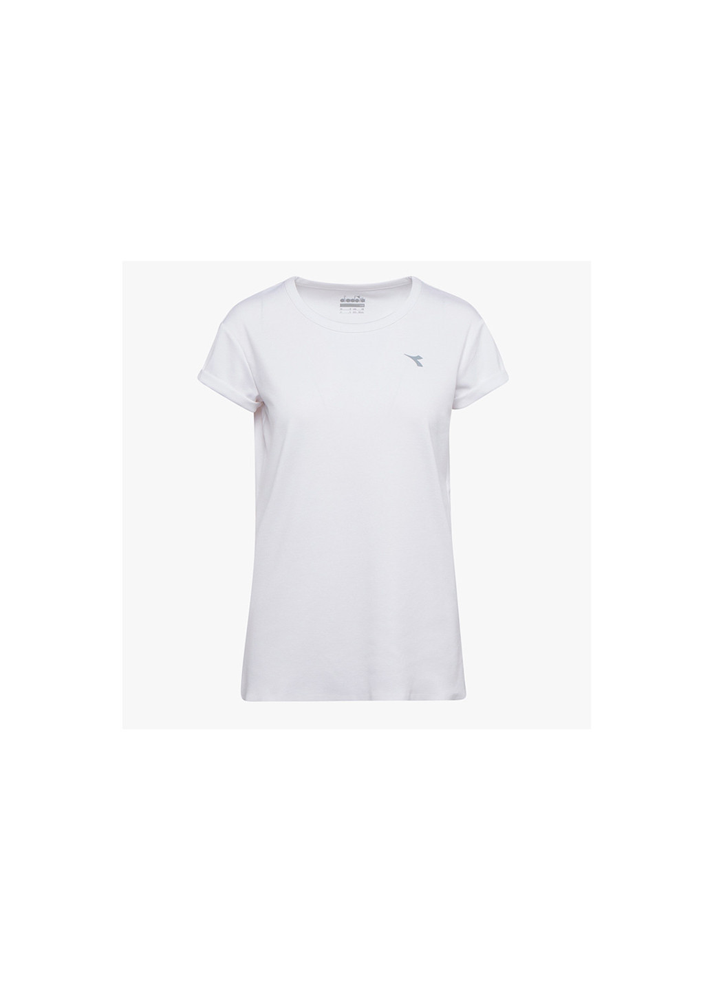Белая женская футболка optical, xs, белый (8030631273469) Diadora