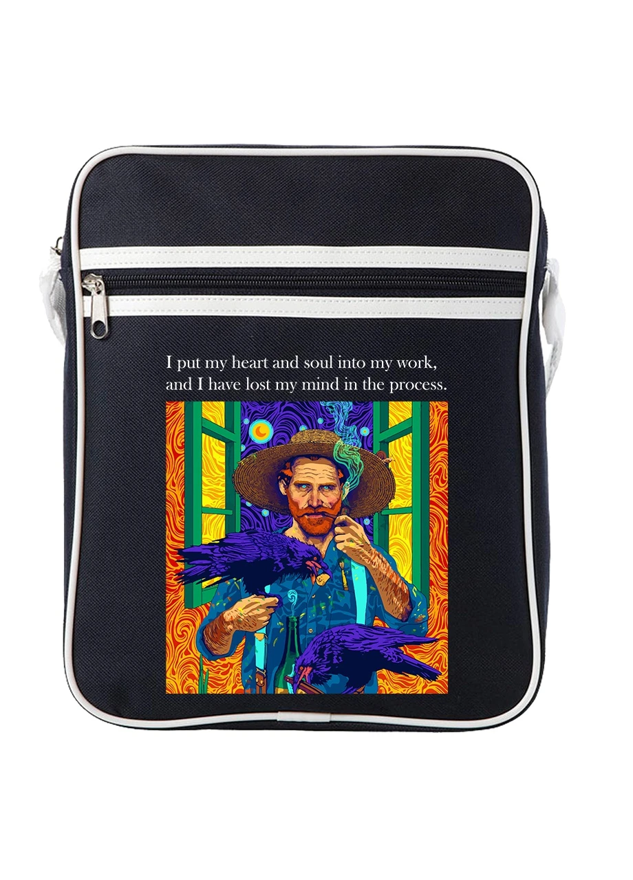 Сумка-месенджер Вінсент Ван Гог Ворон (Vincent van Gogh) Синій (92289-2961-NB) MobiPrint (259887282)