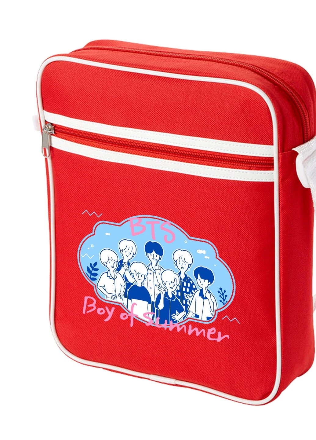 Сумка-мессенджер БТС (BTS) Красный (92289-3266-RD) MobiPrint (259886447)