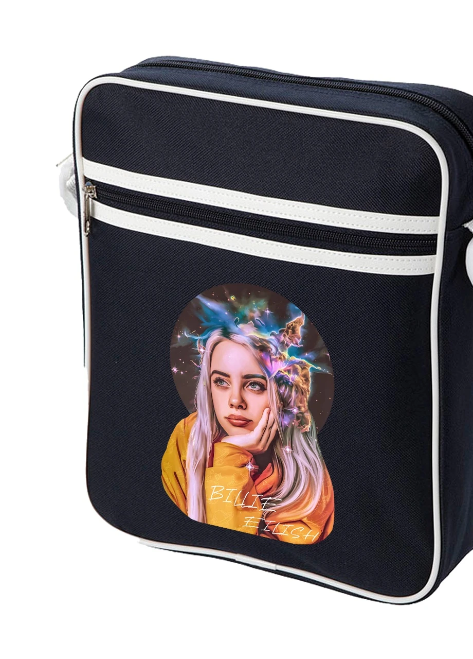 Сумка-мессенджер Билли Айлиш (Billie Eilish) Синий (92289-1605-NB) MobiPrint (259886244)