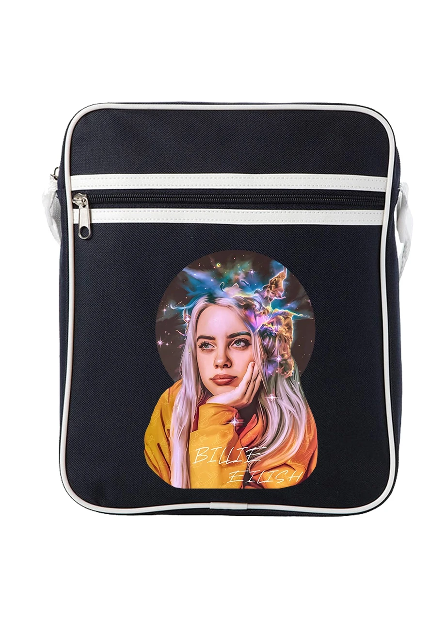Сумка-мессенджер Билли Айлиш (Billie Eilish) Синий (92289-1605-NB) MobiPrint (259886244)