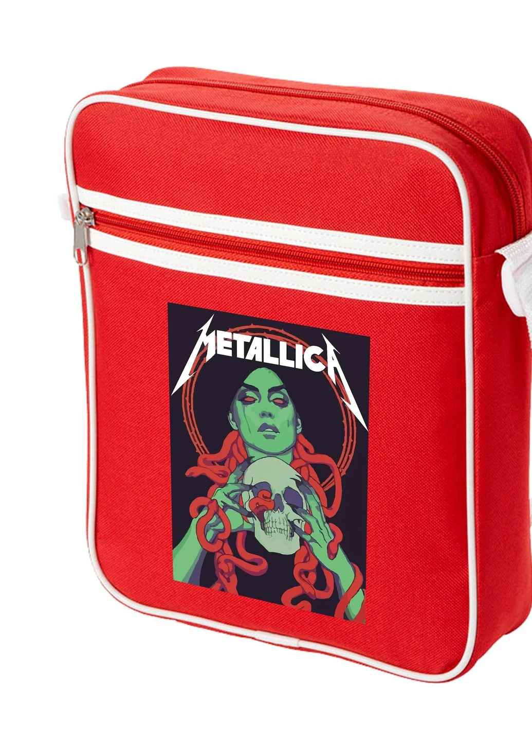 Сумка-месенджер Металіка (Metallica) Червоний (92289-2983-RD) MobiPrint (259886835)