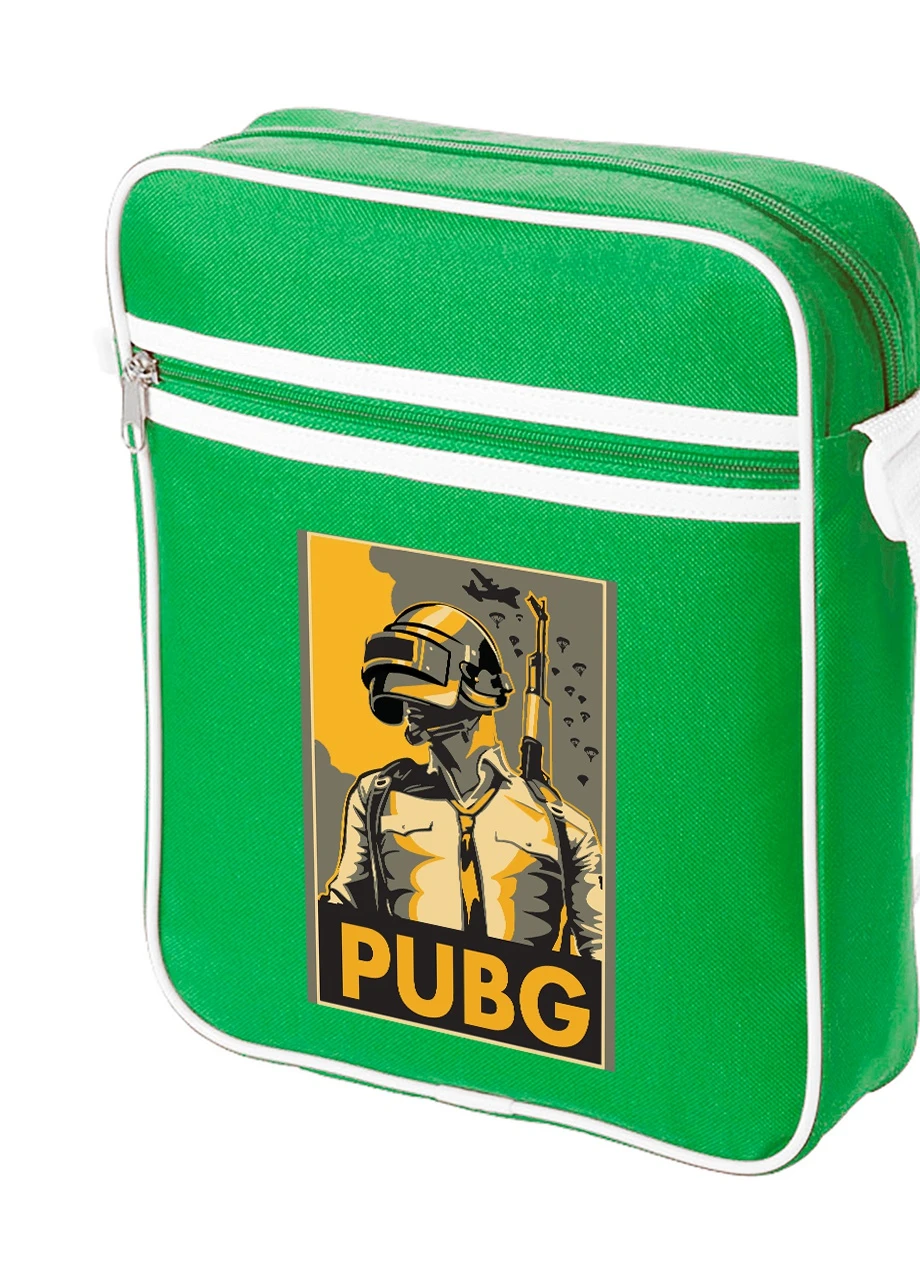 Сумка-месенджер Пабг Пубг (Pubg) Зелений (92289-1181-KG) MobiPrint (259887580)