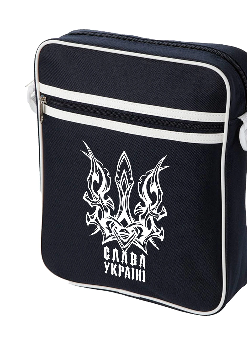 Сумка-месенджер Слава Україні Синій (92289-3756-NB) MobiPrint (259887051)