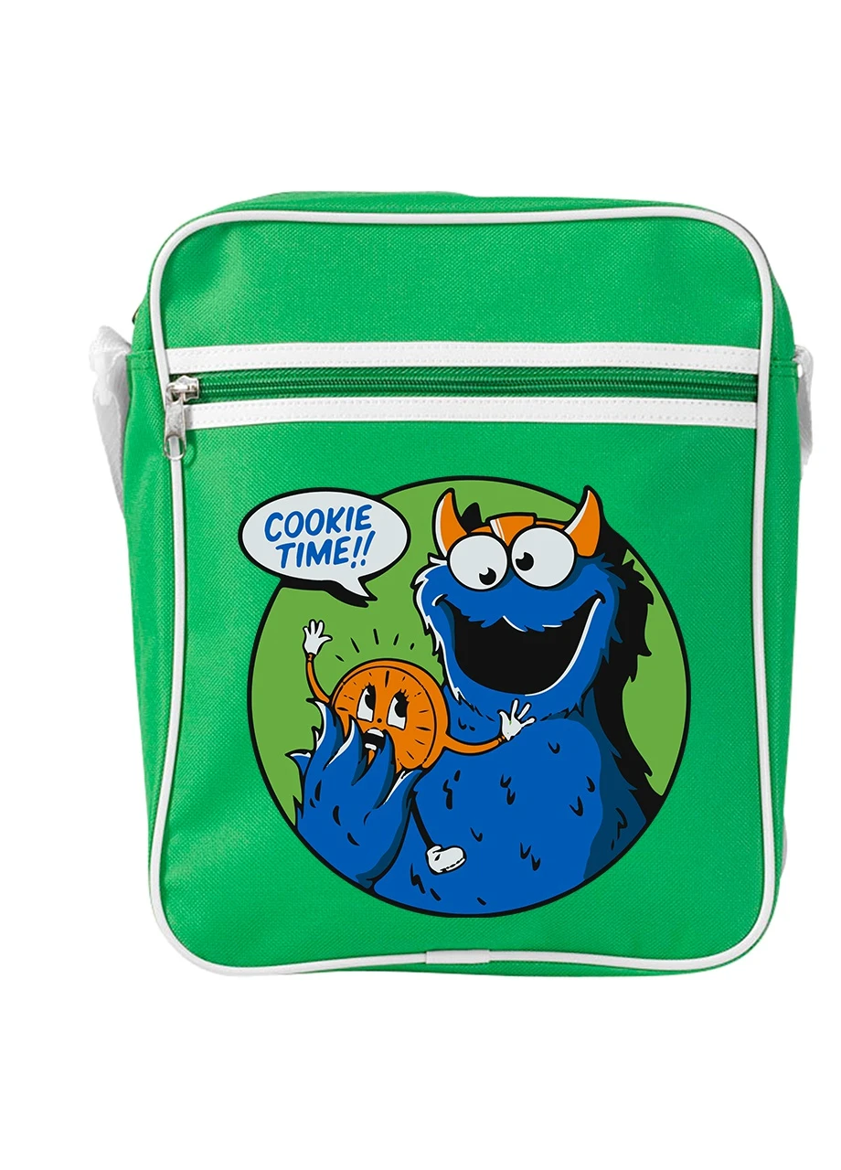 Сумка-мессенджер Коржик (Cookie Monster Loki) Зеленый (92289-3423-KG) MobiPrint (259885917)