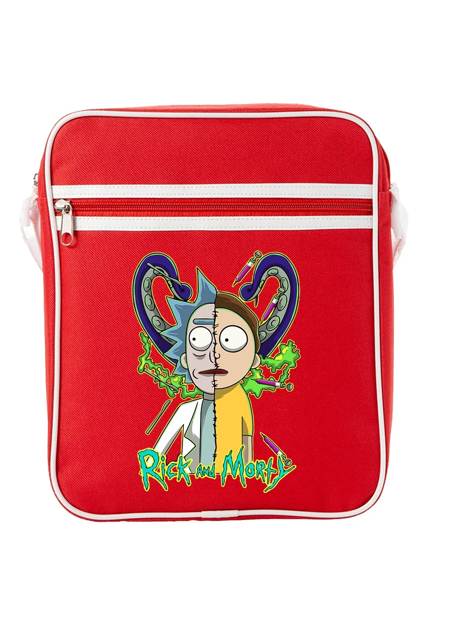 Сумка-мессенджер Рик Санчез Рик и Морти (Rick Sanchez Rick and Morty) Красный (92289-2935-RD) MobiPrint (259886200)