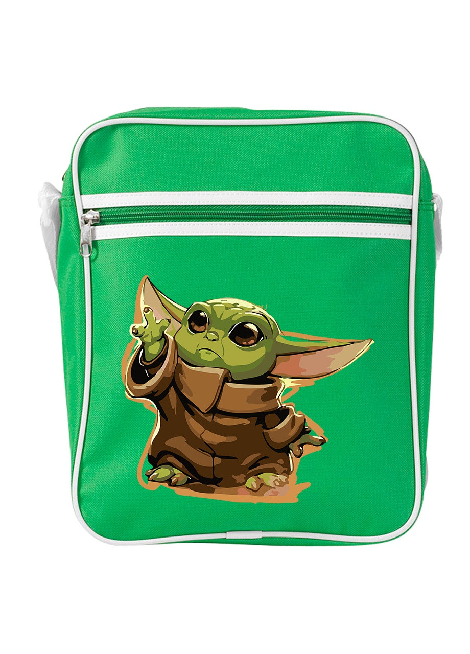 Сумка-мессенджер Грогу Йода(Grogu Baby Yoda) Зеленый (92289-3520-KG) MobiPrint (259887734)