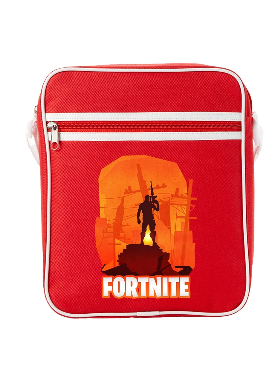 Сумка-мессенджер Фортнайт (Fortnite) Красный (92289-1194-RD) MobiPrint (259886291)