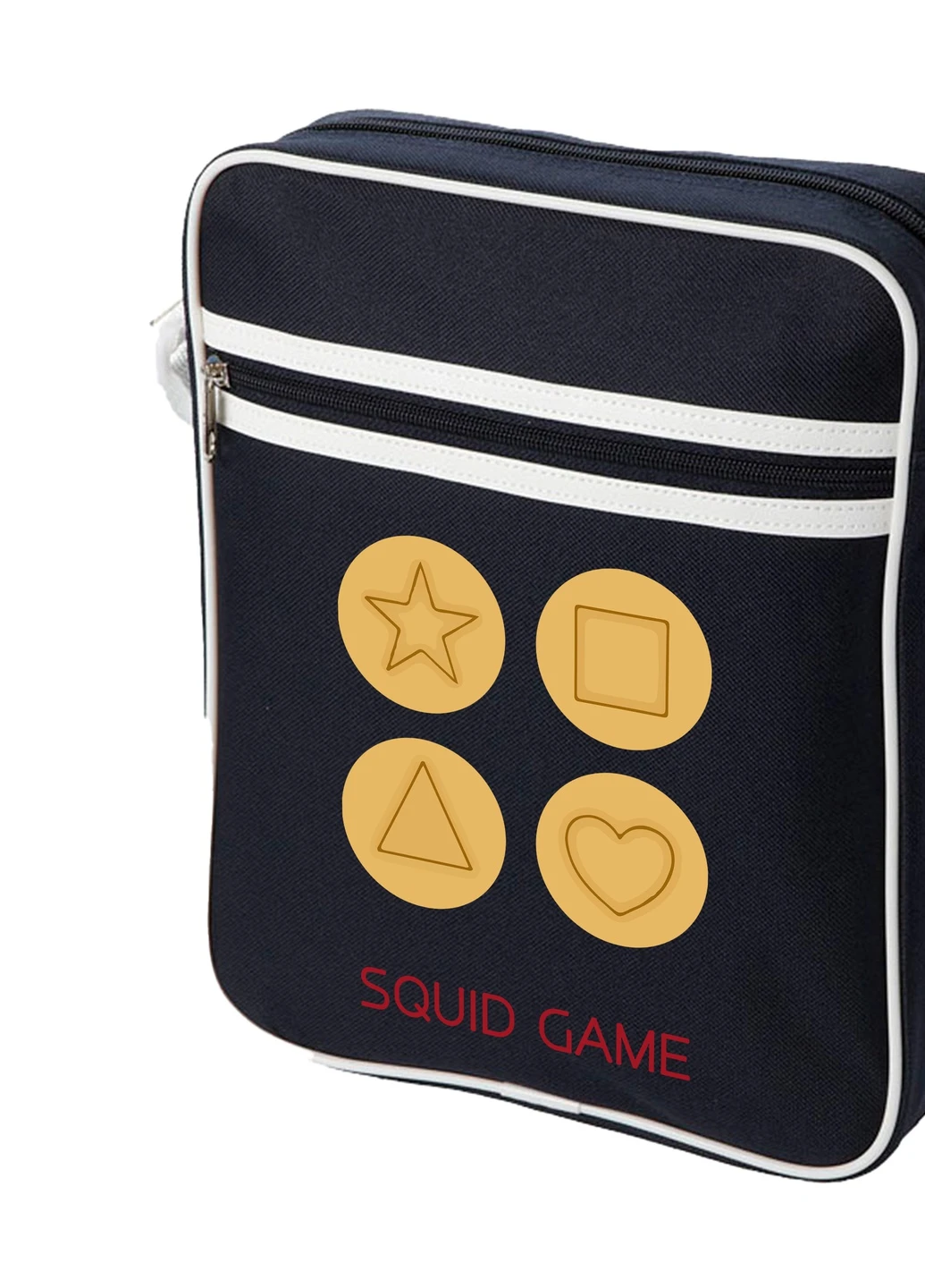 Сумка-мессенджер Печенье Игра в кальмара (Squid Game) Синий (92289-3372-NB) MobiPrint (259886770)