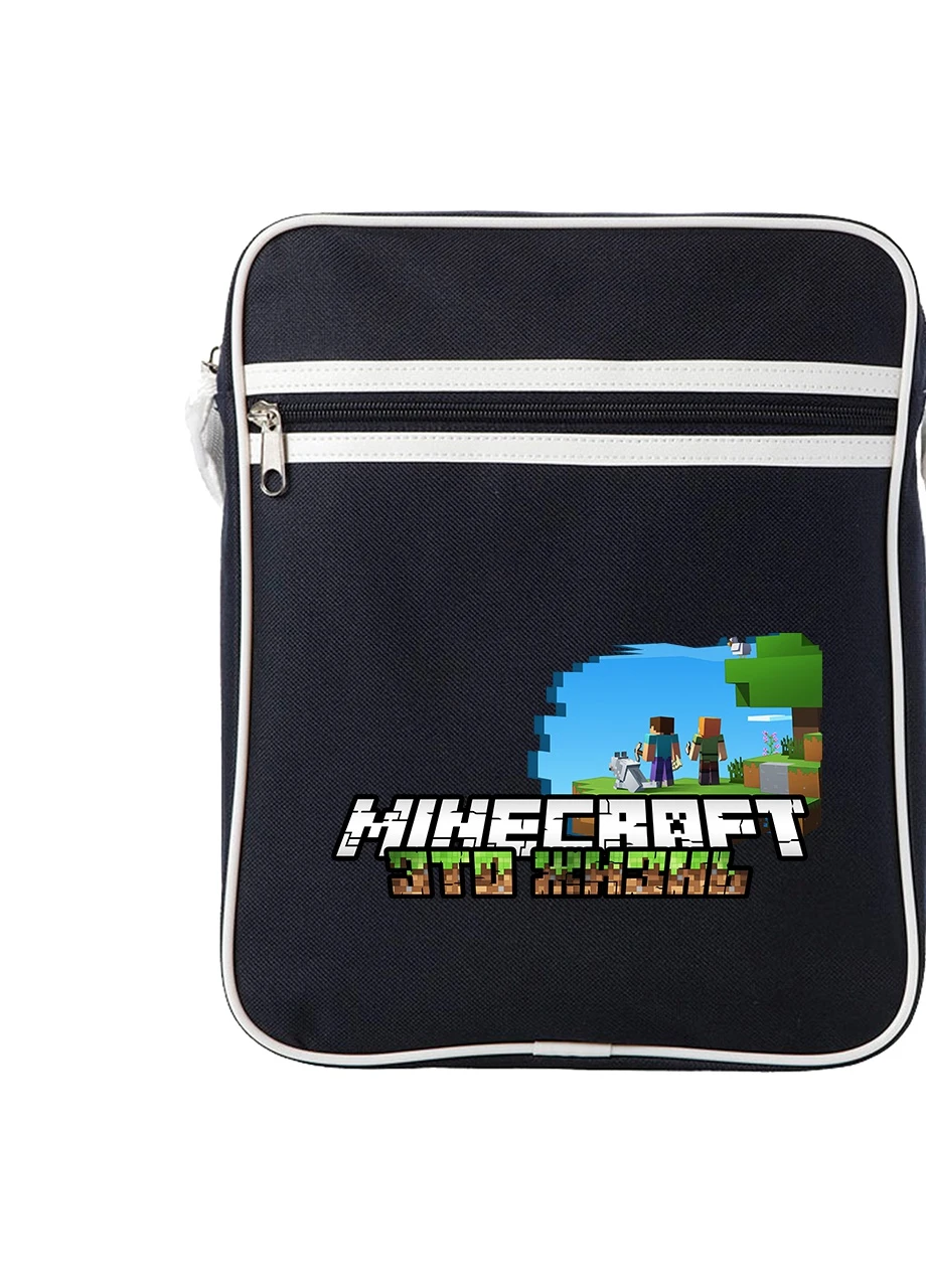 Сумка-мессенджер Майнкрафт (Minecraft) Синий (92289-1170-NB) MobiPrint (259887302)
