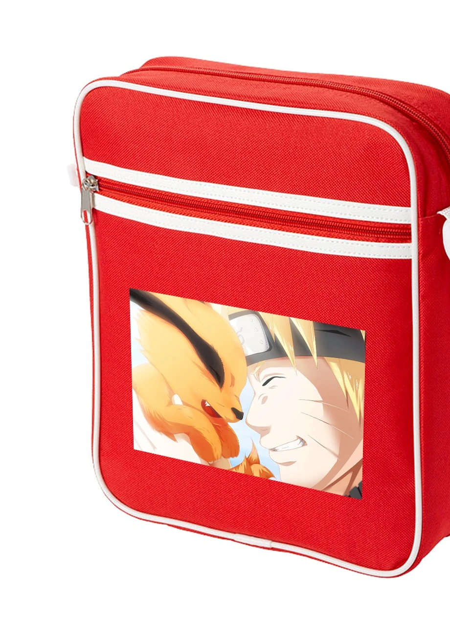 Сумка-месенджер Наруто (Naruto) Червоний (92289-3087-RD) MobiPrint (259886493)