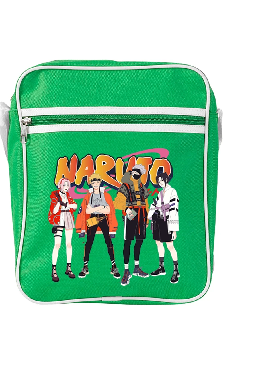 Сумка-мессенджер Наруто (Naruto) Зеленый (92289-2630-KG) MobiPrint (259886556)