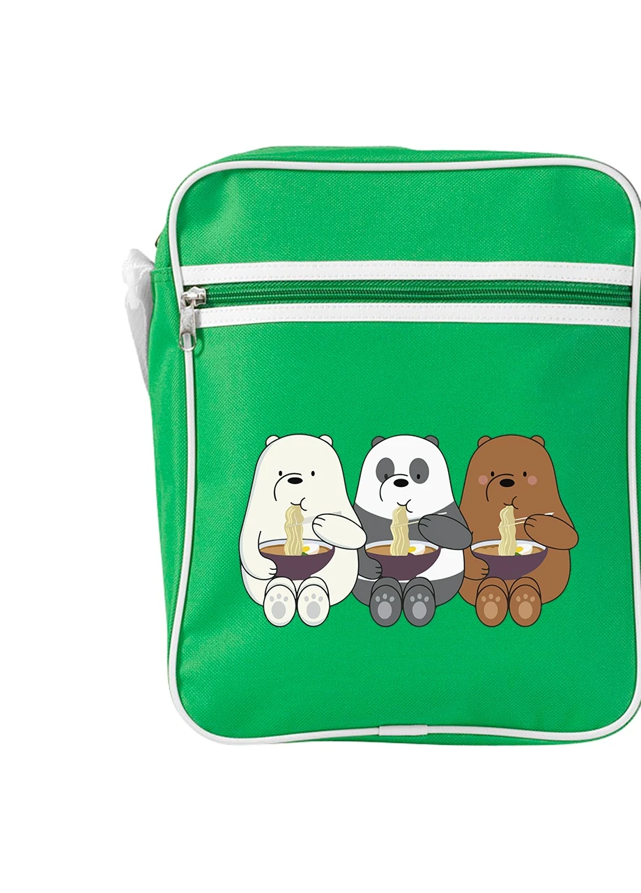Сумка-мессенджер Вся правда о медведях (We Bare Bears) Зеленый (92289-2897-KG) MobiPrint (259887008)
