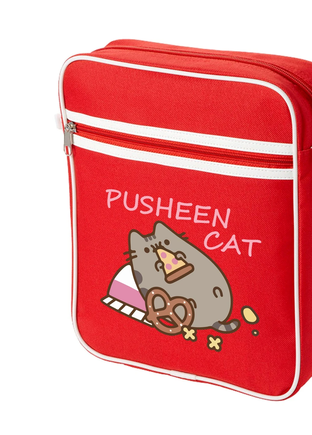 Сумка-месенджер Кіт Пушин (Pusheen Cat) Червоний (92289-3347-RD) MobiPrint (259887425)