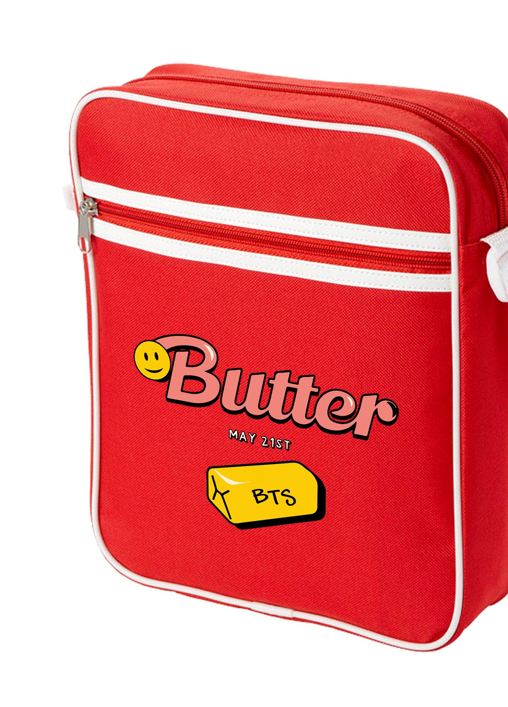 Сумка-мессенджер Butter БТС (BTS) Красный (92289-3257-RD) MobiPrint (259887646)