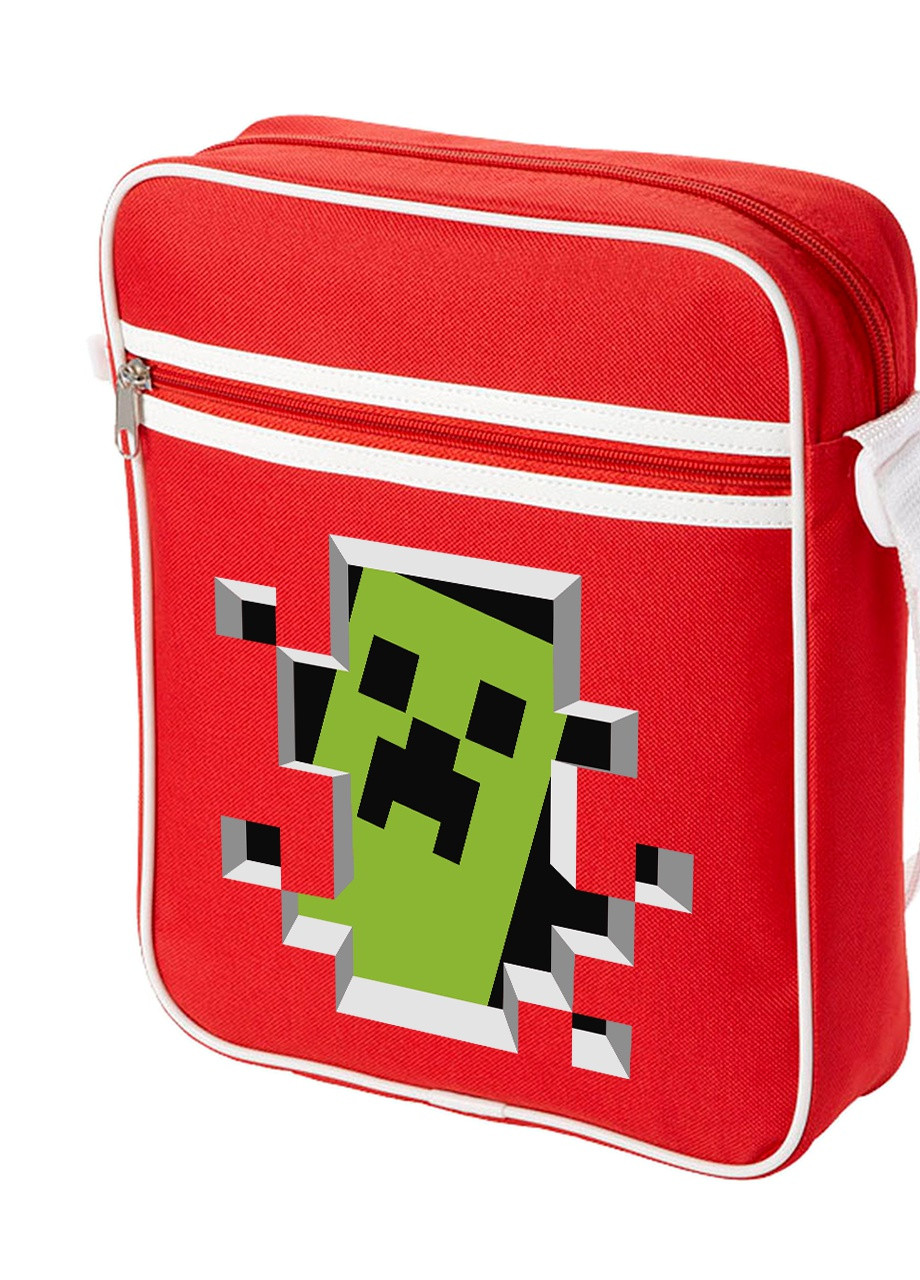 Сумка-мессенджер Minecraft Красный (92289-1709-RD) MobiPrint (259887747)