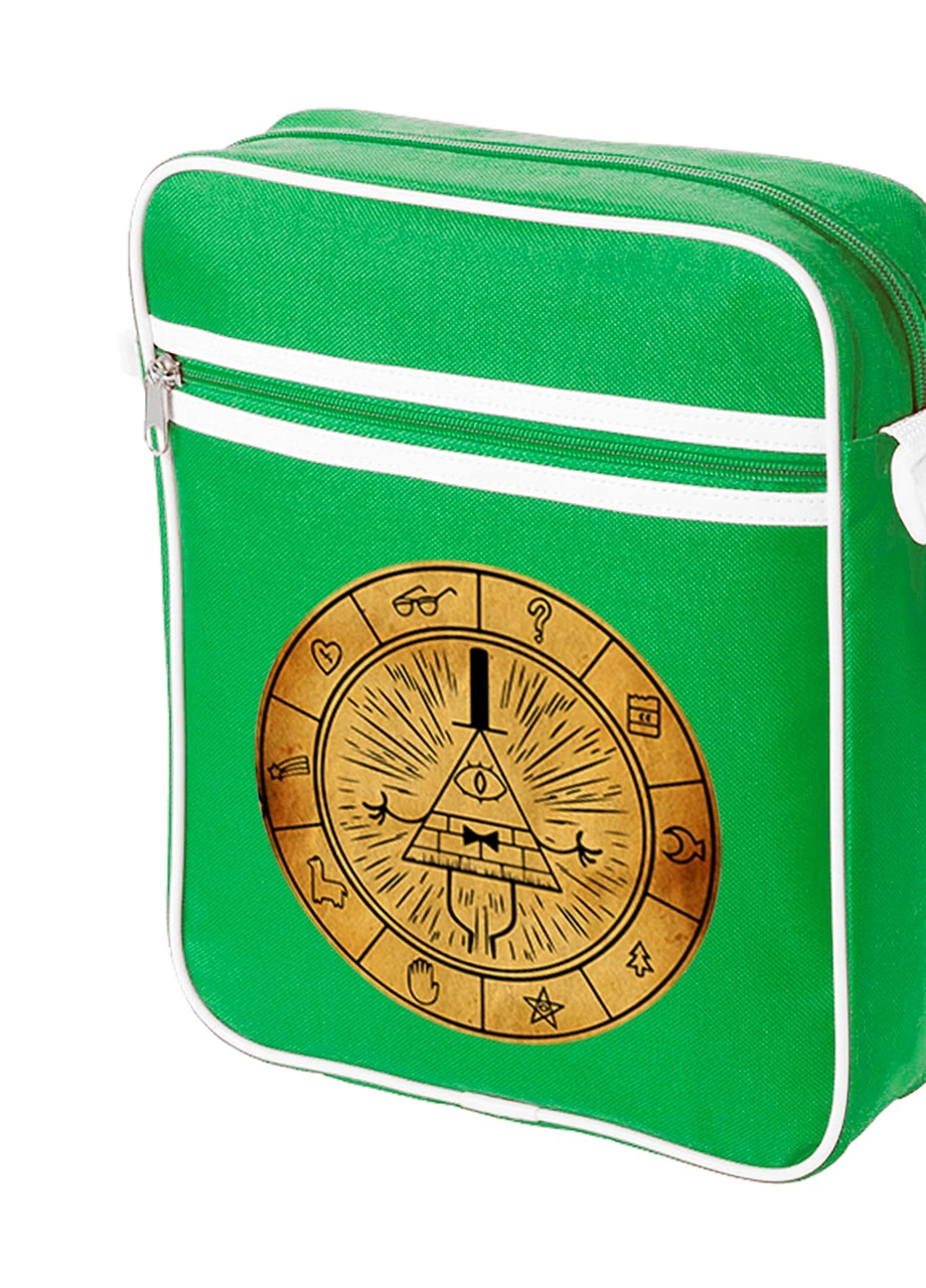 Сумка-месенджер Білл Шифр Гравіті Фолз (Bill Cipher Gravity Falls) Зелений (92289-2627-KG) MobiPrint (259886475)