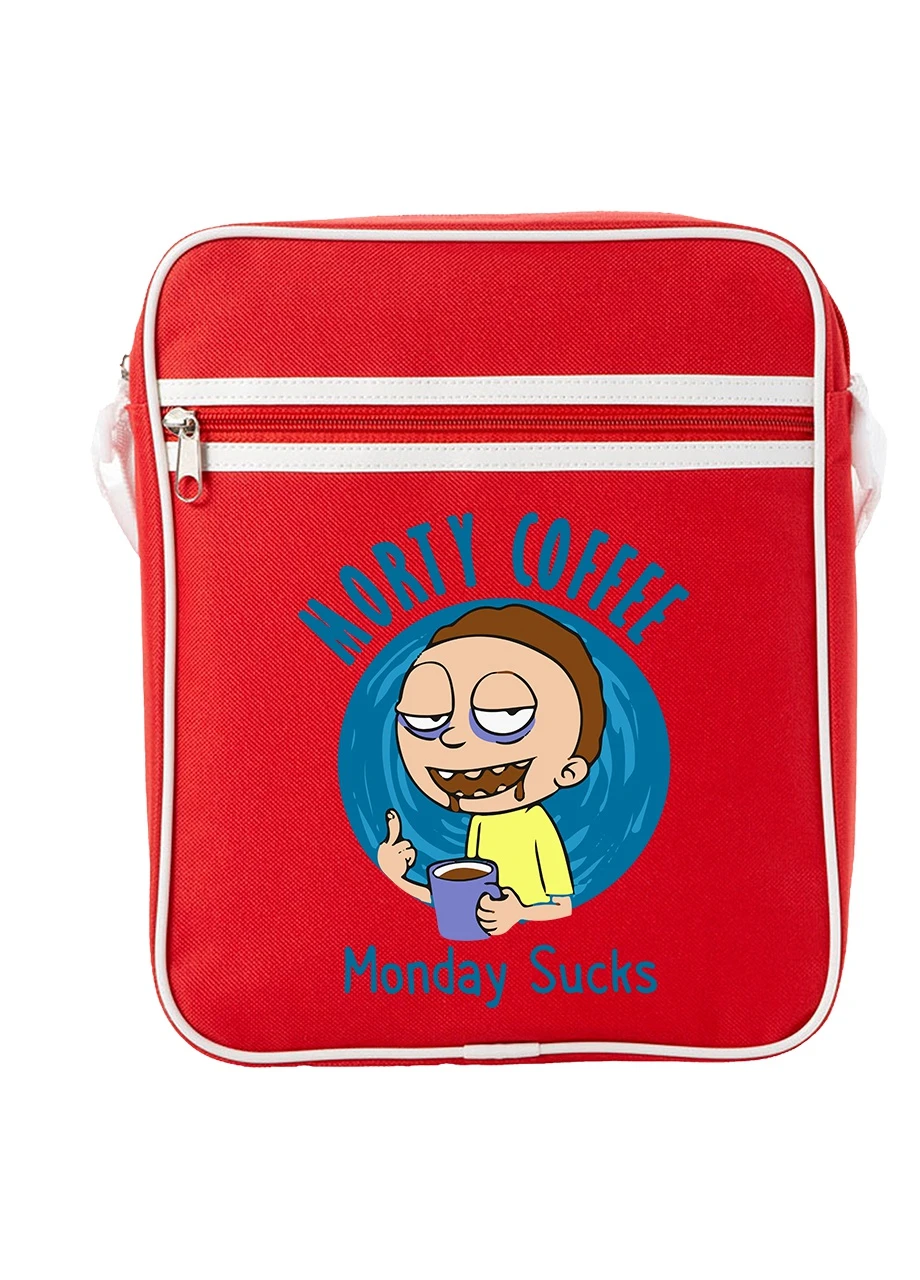 Сумка-мессенджер Рик и Морти (Rick and Morty) Красный (92289-3442-RD) MobiPrint (259887478)
