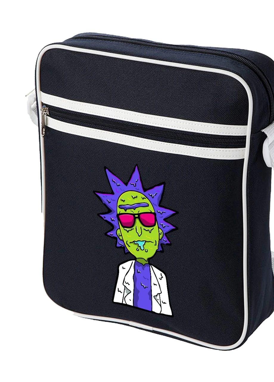 Сумка-месенджер Рік Санчез та Морті Сміт Рік та Морті (Rick and Morty) Синій (92289-2934-NB) MobiPrint (259887897)