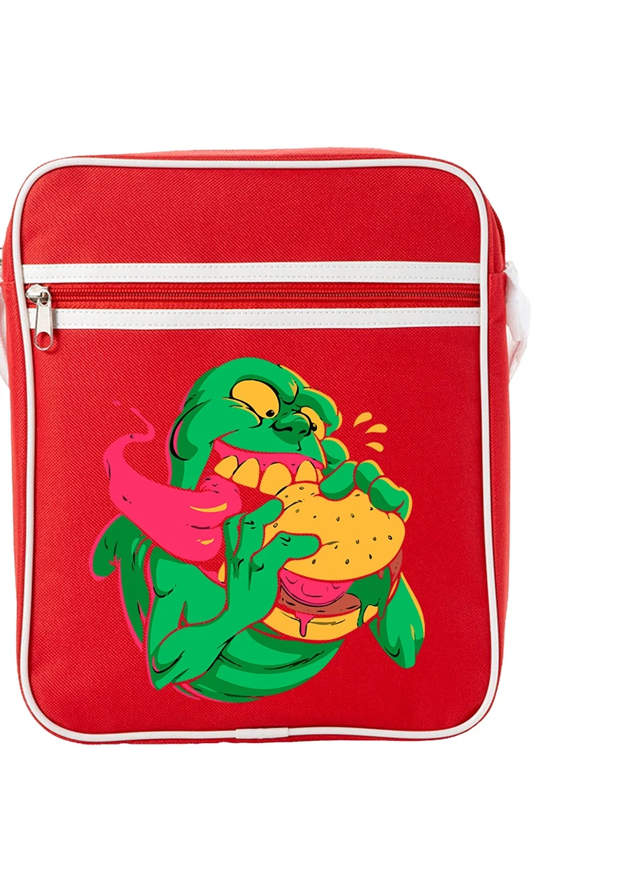 Сумка-мессенджер Лизун Охотники за привидениями (Slimer Ghostbusters) Красный (92289-3466-RD) MobiPrint (259886018)