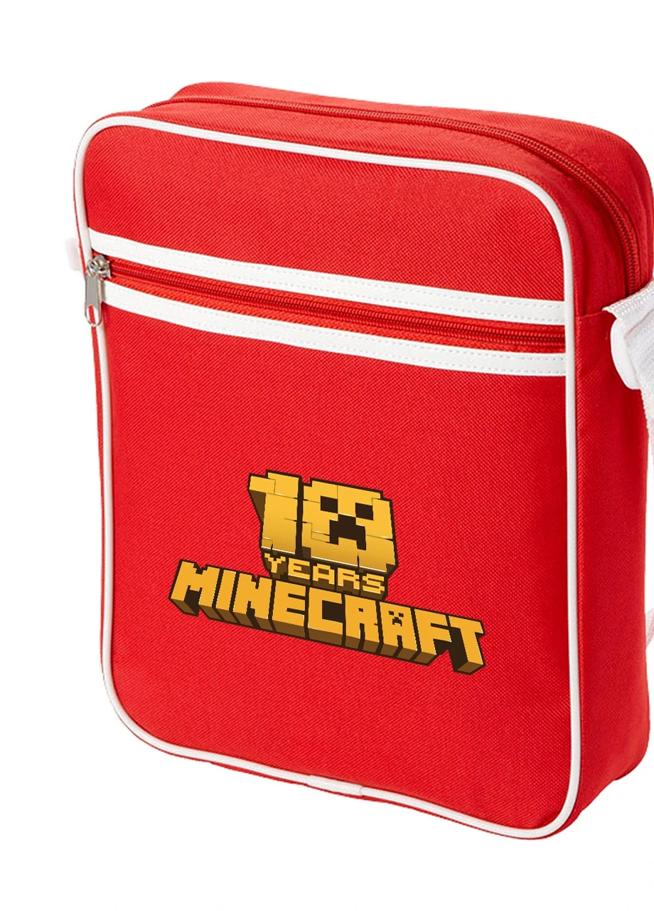 Сумка-месенджер Майнкрафт (Minecraft) Червоний (92289-1171-RD) MobiPrint (259885798)