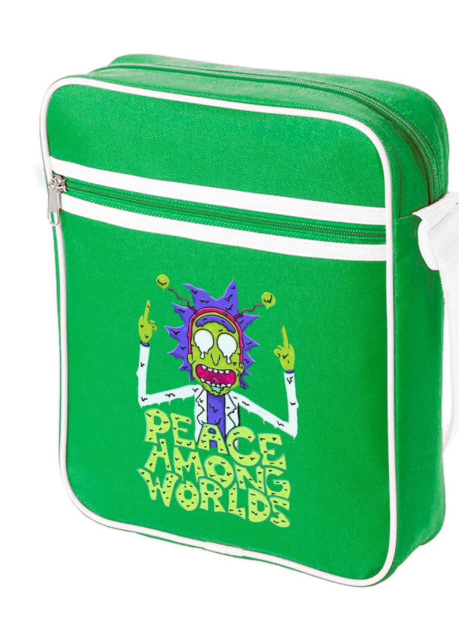 Сумка-месенджер Рік Санчез Рік та Морті (Rick Sanchez Rick and Morty) Зелений (92289-2941-KG) MobiPrint (259886539)