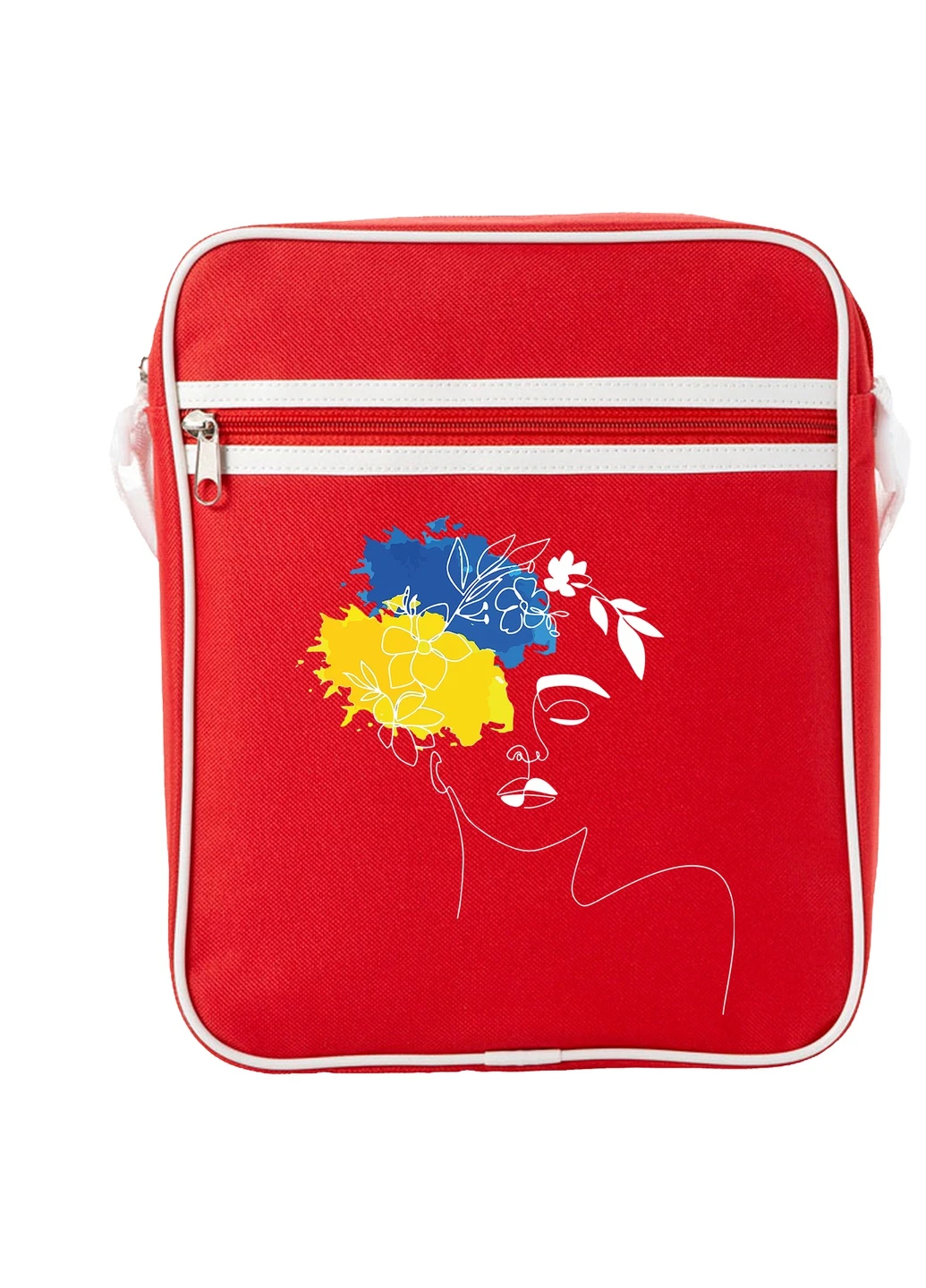 Сумка-месенджер Ім'я її - Україна Червоний (92289-3700-RD) MobiPrint (259885719)