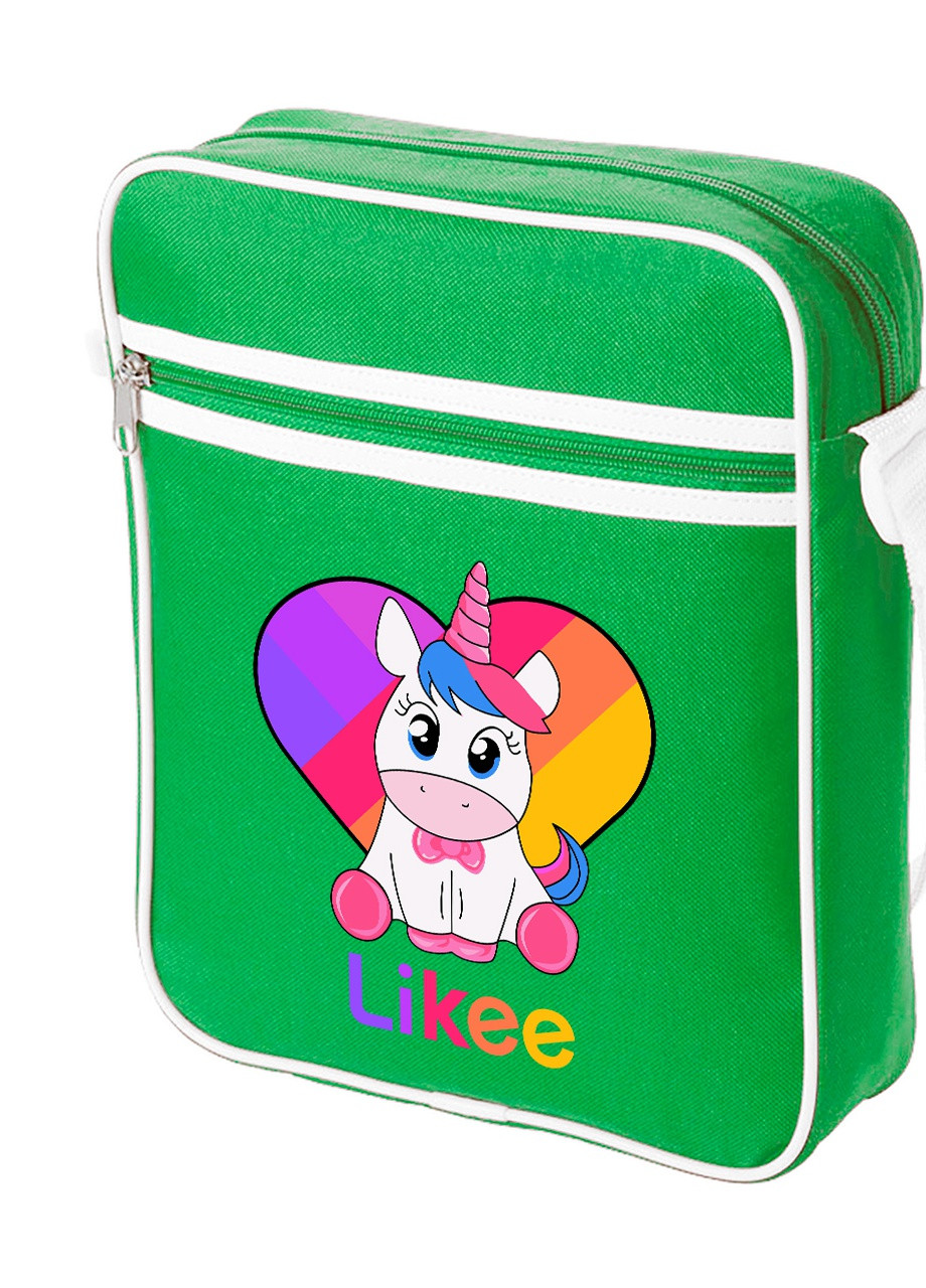 Сумка-месенджер Лайки Єдиноріг (Likee Unicorn) Зелений (92289-1594-KG) MobiPrint (259885788)
