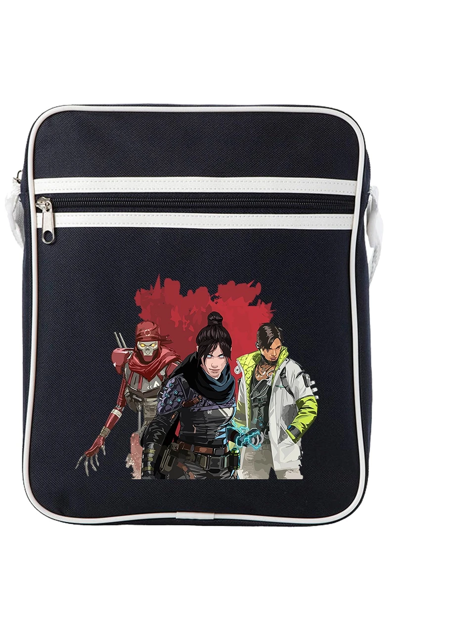 Сумка-мессенджер Апекс леджендс, персонажи(Apex Legends poster) Синий (92289-3494-NB) MobiPrint (259886236)