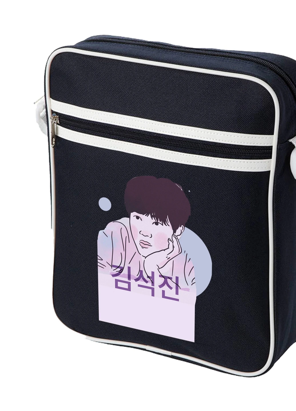 Сумка-мессенджер Ким Сокчин БТС ( Kim Seok Jin BTS) Синий (92289-3259-NB) MobiPrint (259886951)