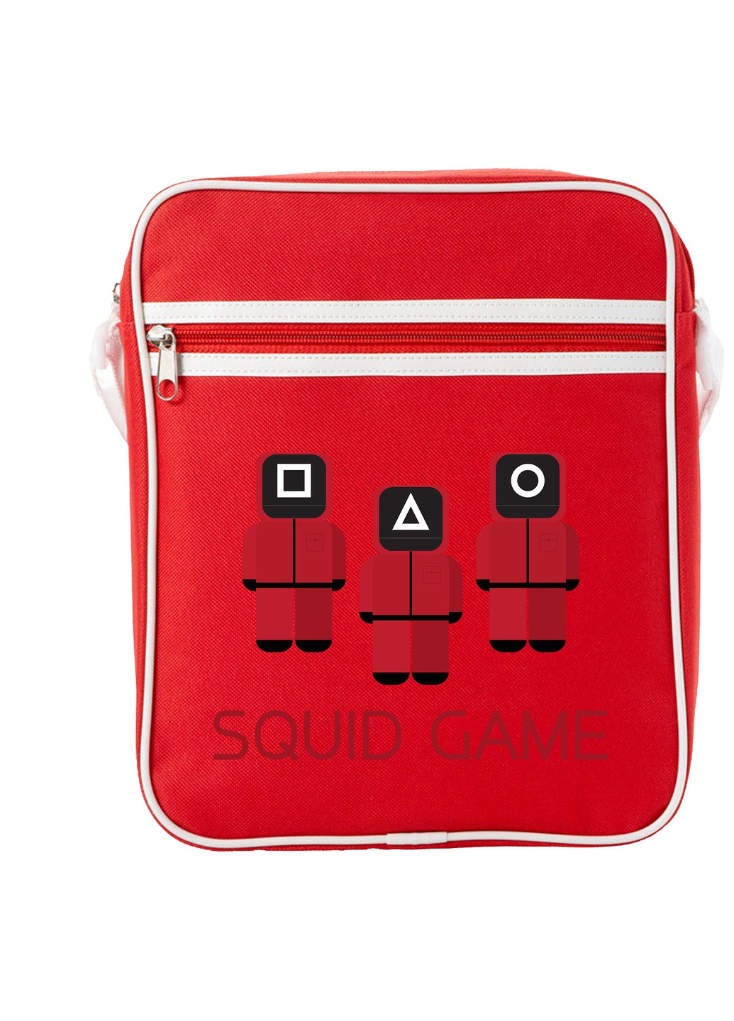 Сумка-мессенджер Солдаты Игра в кальмара (Squid Game) Красный (92289-3364-RD) MobiPrint (259887599)