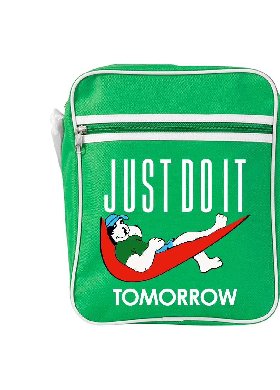 Сумка-мессенджер JUSTDOIT tomorrow (Просто сделай это завтра) Зеленый (92289-2007-KG) MobiPrint (259886888)