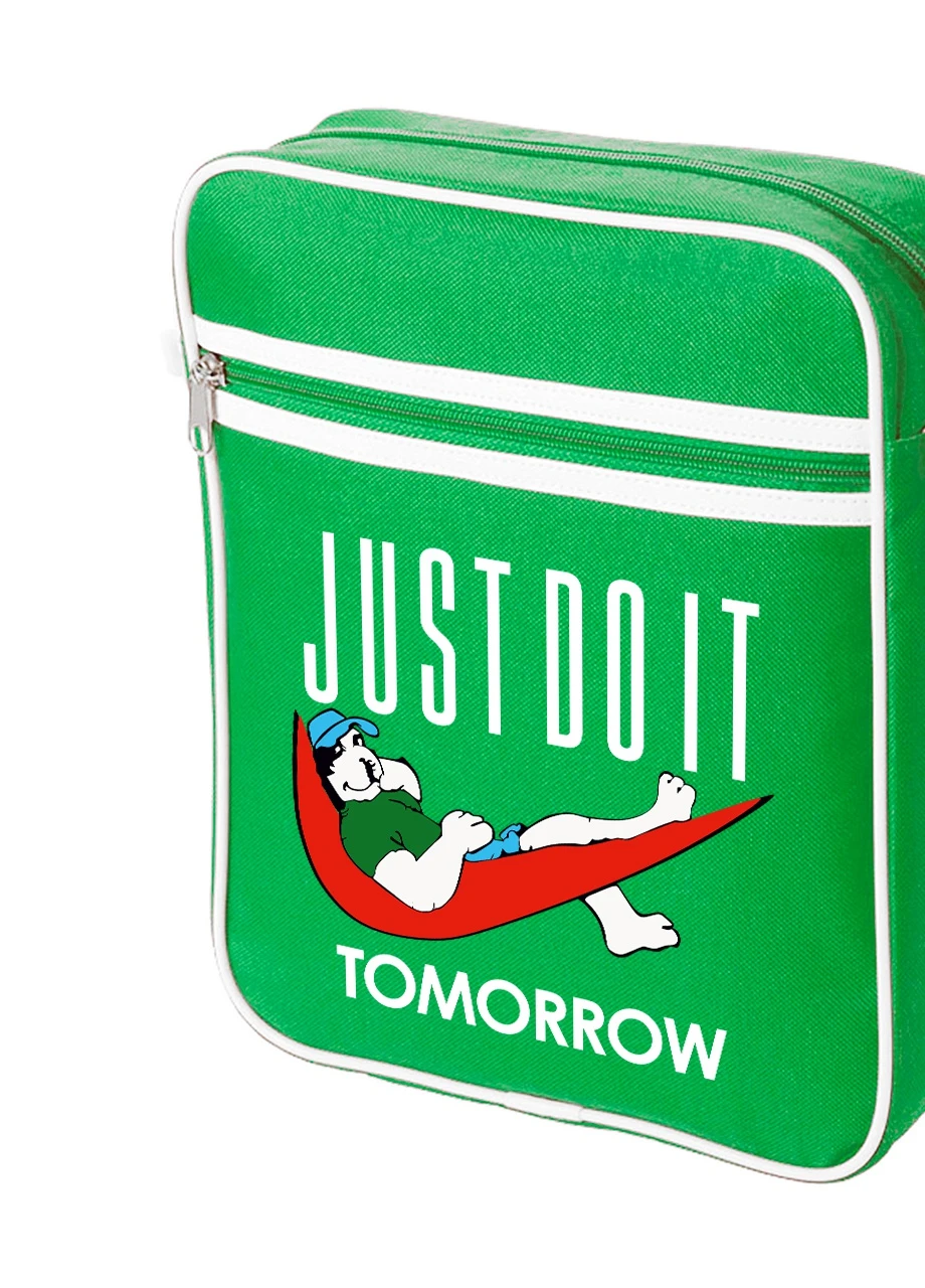 Сумка-мессенджер JUSTDOIT tomorrow (Просто сделай это завтра) Зеленый (92289-2007-KG) MobiPrint (259886888)