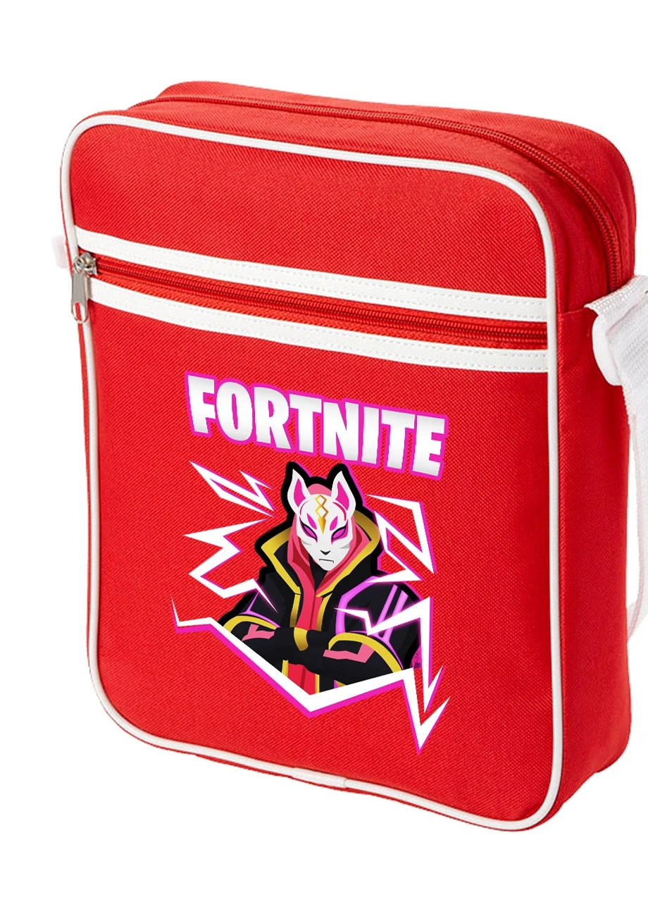 Сумка-мессенджер Фортнайт (Fortnite) Красный (92289-1189-RD) MobiPrint (259886405)