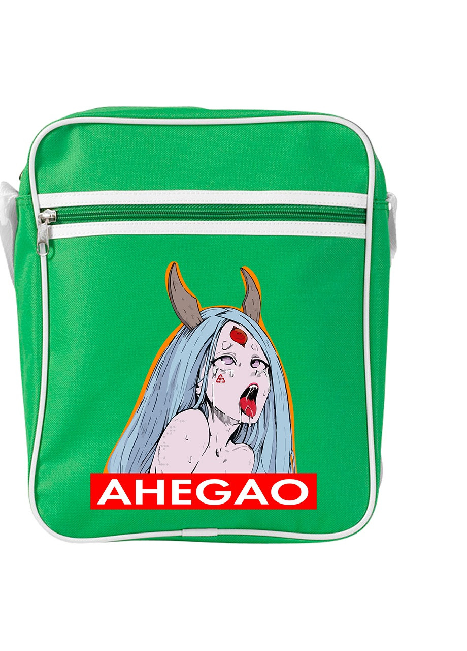 Сумка-месенджер Ахегао дівчина-рот лого(Ahegao girl logo) Зелений (92289-3508-KG) MobiPrint (259886012)