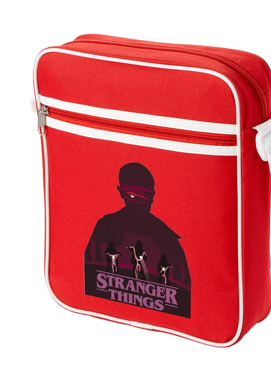 Сумка-мессенджер Очень странные дела Одинадцать арт трое(Stranger Things Eleven art) Красный (92289-3569-RD) MobiPrint (259887217)