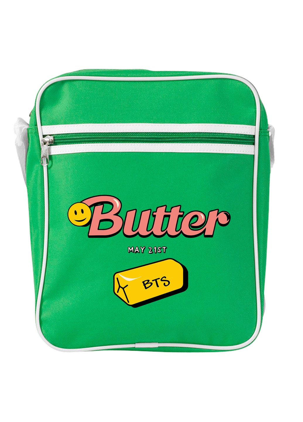 Сумка-месенджер Butter БТС (BTS) Зелений (92289-3257-KG) MobiPrint (259886467)